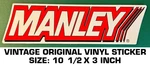 Manley - Vintage Original Vinyl Decal Sticker Engine Performance Racing Used. Price: $8.00.