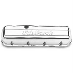 Edelbrock 4480 Signature Series Chrome Valve Cover Set, Bb Fits Chevy New. Price: $82.95.