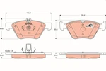 Brake Pad Set, Disc Trw GDB1215 Neu. Price: $72.69.