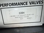2204 Erson Bbc Race Series Valve 1.880" .3415" Stem 5.520" Set New. Price: $200.00.