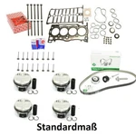 Piston Kit Std Repair + Timing Belt Valves For Vw 1.4 Tsi Cmb Cxs 04E107065G Neu. Price: $879.09.