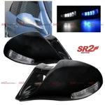 For 95-99 Dodge Neon Blue White Led M-3 Style Manual Adjust Black Side Mirror New. Price: $49.95.