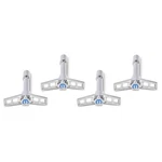 Proform Mopar V/c Wing Nuts Chrome Blue Emblem- 440-902 New. Price: $58.33.
