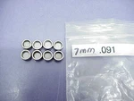 Set Of 8 Lash Caps 7 Mm I.d. .091" Thick Del West Xceldyne Nascar Used. Price: $30.00.