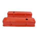 Steel 1958-86 Chevy Sb 283 305 327 350 400 Smooth Valve Covers Tall Orange New. Price: $59.99.