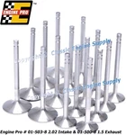Engine Pro Sb Chevy Stainless Steel Intake & Exhaust Valves 2.02 1.5 4.910 New. Price: $149.42.