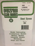 Evergreen EV4040 Sheet 1MM Groove Modeling New. Price: $17.64.