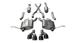 For Corsa 2014-2021 Jeep Grand Cherokee Summit Edition Black 2.5IN Dual Rear New. Price: $2444.99.