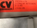 New Xceldyne Titanium Valve Spring Retainers XRE-524-LTW Coated For. Price: $265.00.