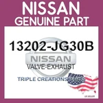 Genuine Nissan 13202-JG30B Valve-exhaust 13202JG30B Oem New. Price: $20.94.