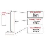 For Honda Civic 1977 Itm Engine RX9184 Exhaust Valve New. Price: $10.67.