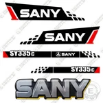 Fits Sany SY335C Decal Kit Excavator - 7 Year 3M Vinyl Aftermarket Sticker Set! New. Price: $259.95.
