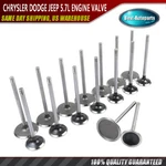 Intake & Exhaust Valves For 5.7L V8 Hemi 09-18 Chrysler Dodge Ram Jeep Charger New. Price: $56.99.