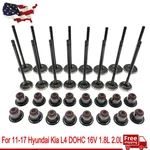 Engine Exhaust Intake Valves W/ Seal For 11-17 Hyundai Kia L4 Dohc 16V 1.8L 2.0L New. Price: $36.21.