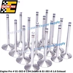 Engine Pro Sb Chevy Stainless Steel Intake & Exhaust Valves 1.94 1.6 4.910 New. Price: $123.04.