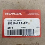 Spool Valve Assembly Genuine Honda Part # 15810-PAA-A01 Oem Nos New. Price: $133.00.