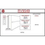 Itm Engine Components RV9549 Intake Valve For 93-01 Honda Prelude New. Price: $20.99.