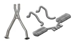 Corsa 14139CB Sport Cat-back Exhaust For 1997-2004 Chevy Corvette C5 Z06 5.7L V8 New. Price: $2577.99.