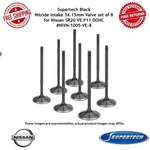 Supertech Black Nitride Intake Valve Set Of 8 For Nissan SR20 P11 Dohc Engine Used. Price: $177.50.