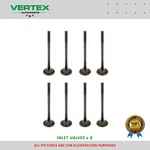 8 X Inlet Valves For 2.0 Tdi Cnha Caha Cuud Diesel Engine - 03L109601 New. Price: $182.95.