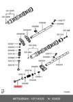 Genuine Oe Valve Exhaust 1011A535 For Mitsubishi 1011-A535 Neu. Price: $22.49.