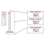 For Honda Prelude 1992-1996 Itm Engine RX9525 Exhaust Valve New. Price: $18.71.