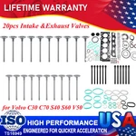 Intake Exhaust Valves &cylinder Head Gasket &bolt For Volvo C30 S60 S70 V40 XC60 New. Price: $136.95.