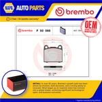 Brake Pads Set Fits Mercedes 230SL W113 2.3 Rear 63 To 67 M127.981 Brembo New. Price: $24.33.