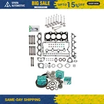 Head Gasket Set Valves Timing Belt Kit Fit 99-05 Kia Hyundai 2.4L Dohc G4JS New. Price: $199.99.