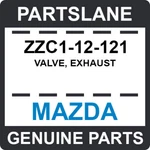 ZZC1-12-121 Mazda Oem Genuine Valve, Exhaust New. Price: $44.81.