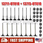 Engine Exhaust & Intake Valves W/ Seals For Toyota Prius Lexus 2ZR-FE 2ZR-FXE New. Price: $54.99.