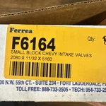 Ferrea Intake Valve Set F6164-8; Competition 11/32 X 5.16 2.08 In. For Sbc New. Price: $190.00.