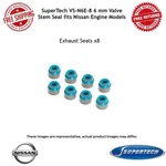 Supertech 6MM Valve Stem Exhaust Seals Set Of For Nissan Engines #VS-N6E-8 New. Price: $16.96.