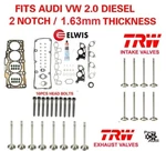 Oe Cylinder Head Gasket Set Bolts, Valves Vw Diesel 2.0L Cjaa, Notch New. Price: $490.49.