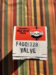 Continental Motors Corp. Exhaust Valve #F400I00328 Genuine Red Seal Cmc Nos New. Price: $7.49.