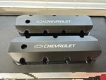 New Holley Black Fabricated Aluminum Bbc Chevy Bow Tie Valve Covers 241-281. Price: $150.00.