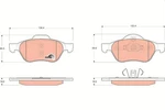 GDB1687 Trw Brake Pad Set, Disc For Renault Neu. Price: $37.33.