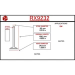 Itm Engine Components RX9232 Exhaust Valve New. Price: $18.99.